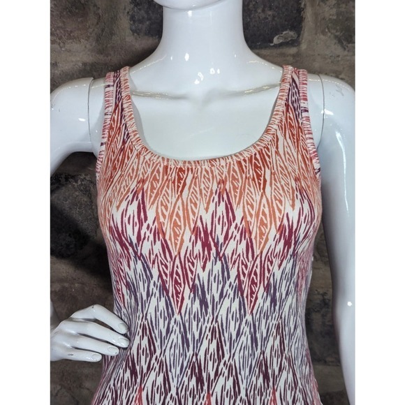 Sonoma Everyday Tank Top Woman's Size Small Ribbed Multi Colored Pattern - Picture 2 of 11
